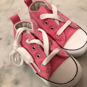 Baby pink converse